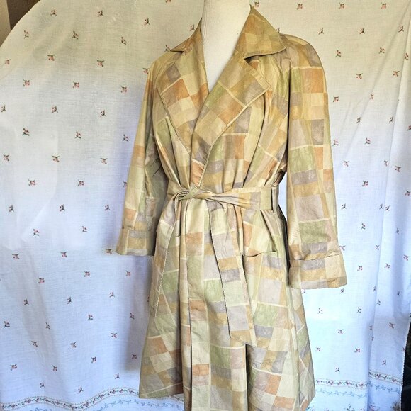 Size L to Plus Vintage 1980s Aquascutum Swing Coat - Picture 3 of 12